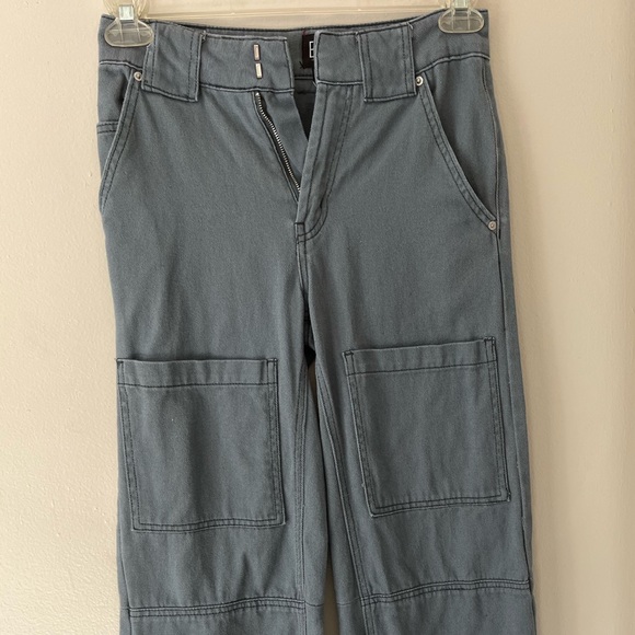 Urban outfitters grey high waisted wild legged pants - Picture 2 of 3